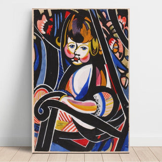 Enfant dans un fauteuil à bascule - Henry Lyman Saÿen | Reproduction Tableau Décoration murale affiche copie