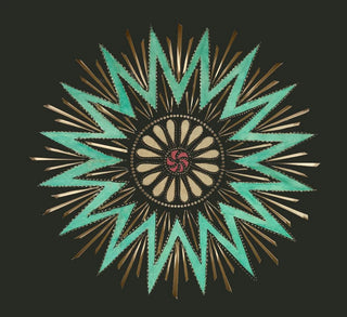 Étoile à seize pointes - Anonyme