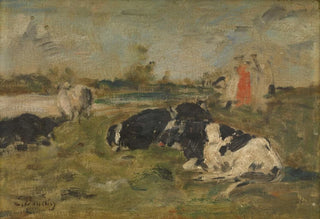 Eugne Boudin - Cows on the meadow.webp