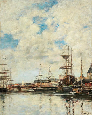 Eugne Boudin - Dunkerque voiliers quai.webp