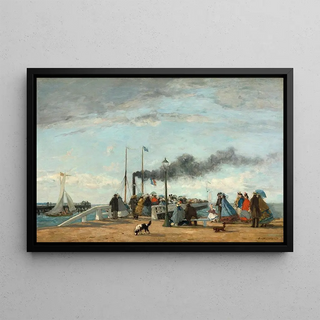 Eugne Boudin - Jetty and Wharf at Trouville.webp