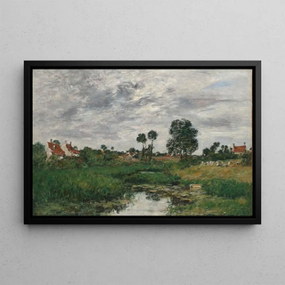 Eugne Boudin - La Maison du fermier environs de Dunkerque.webp