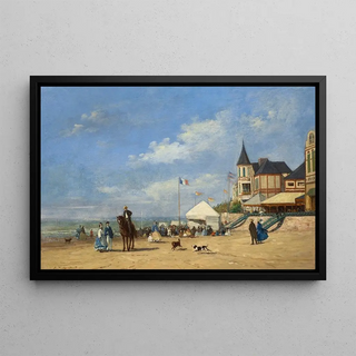 Eugne Boudin - La plage de Trouville.webp