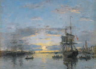 Eugne Boudin - Le Havre LavantPort Au Soleil Couchant.webp
