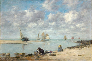 Eugne Boudin - Washerwoman near Trouville.webp