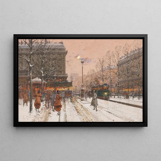 Eugne GalienLaloue - Le Grand Boulevard sous la neige.webp