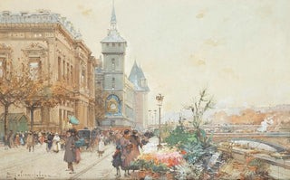 Eugne GalienLaloue - Le March Aux Fleurs.webp