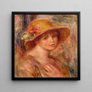 Femme au chapeau de paille - Pierre-Auguste Renoir