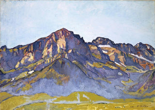 Ferdinand Hodler - The Dents Blanches At Champry In The Morning Sun.webp