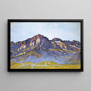 Ferdinand Hodler - The Dents Blanches At Champry In The Morning Sun.webp