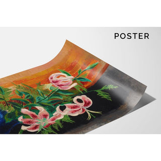 Fleurs dans un Vase - Moïse Kisling | Reproduction Tableau Décoration murale affiche copie