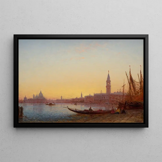 Flix Ziem - Gondoles dans le Grand Bassin Venise.webp
