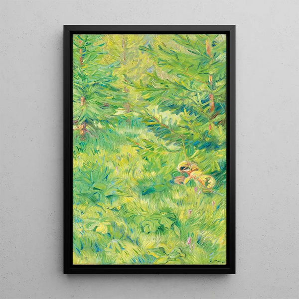 Studie groen - Franz Marc — ingelijst kunstwerk aan de muur