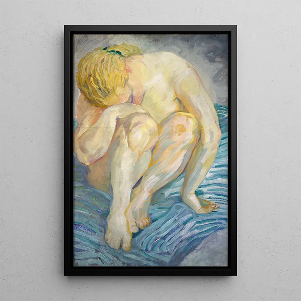 Studie van vrouwelijke naakt - Franz Marc — ingelijst kunstwerk aan de muur