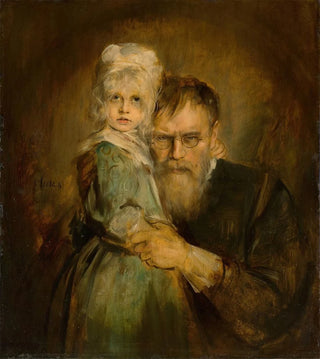 Franz von Lenbach - Selbstbildnis mit Tochter Marion.webp