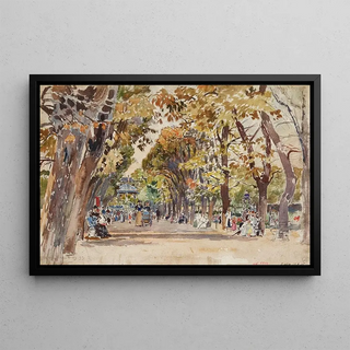 Frdric Houbron - Jardin public Paris en 1899.webp