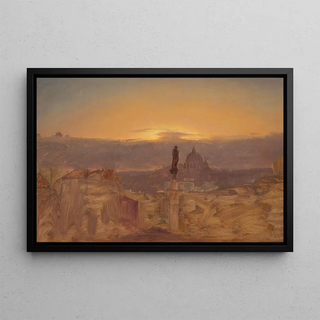 Frederic Edwin Church - St Peters Basilica from the Pincio Rome.webp