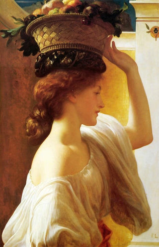 Frederic Leighton - Girl with a basket of fruit Date.webp