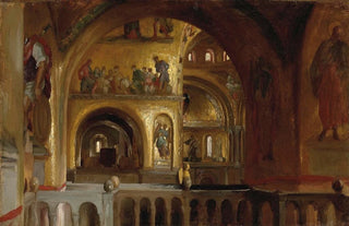 Frederic Leighton - The Interior of St Marks Basilica Venice.webp