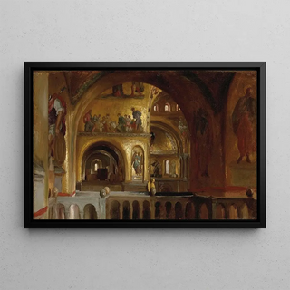 Frederic Leighton - The Interior of St Marks Basilica Venice.webp