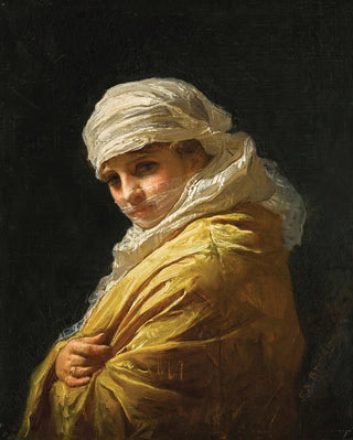 Frederick Arthur Bridgman - Young woman in a white turban.webp