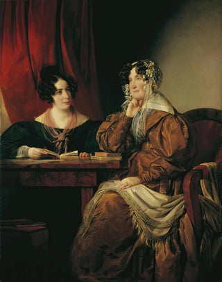 Friedrich von Amerling - Henriette Baronin PereiraArnstein mit ihrer Tochter Flora.webp