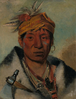 George Catlin - AhYawNeTakOrRon a Warrior.webp
