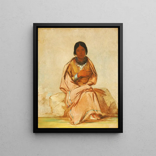 George Catlin - CheeAExECo Daughter of Deer Without a Heart.webp