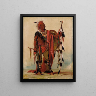 George Catlin - KeeOKk The Watchful Fox Chief of The Tribe.webp