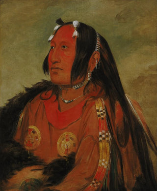 George Catlin - Wijnjon Pigeons Egg Head The Light a Distinguished Young Warrior.webp