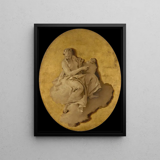 Giovanni Battista Tiepolo - Allegorical Figure of a Woman with a Shield or a Mirror.webp