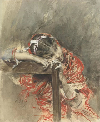 Giovanni Boldini - A Girl Wearing a Red Shawl.webp