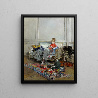 Giovanni Boldini - Young Woman Crocheting.webp