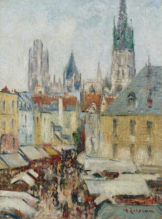 Gustave Loiseau - Rue De Lpicerie Rouen.webp