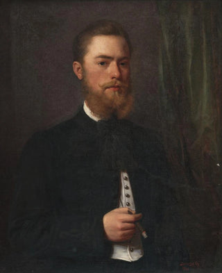 Gyula Benczr - Portrait of a young man Law student Gejza Bencr.webp