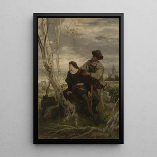 Hans Thoma - Hamlet und Horatio am Grabe Ophelias.webp