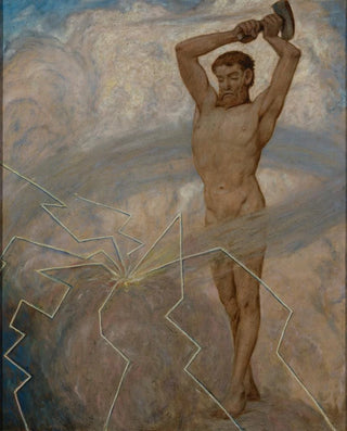 Hans Thoma - Juli der Donnergott Thor.webp