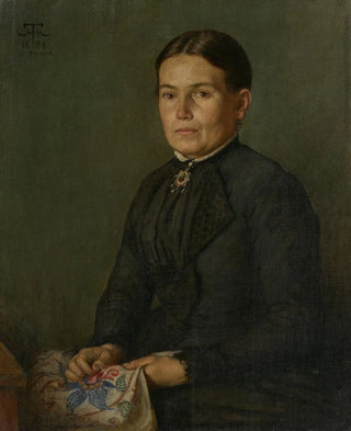 Hans Thoma - Portrait of the Artists Sister Agathe.webp