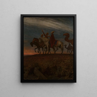 Hans Thoma - Three Magi on the way to Bethlehem.webp