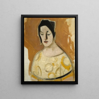 Helene Schjerfbeck - The FortuneTeller Woman In Yellow Dress.webp