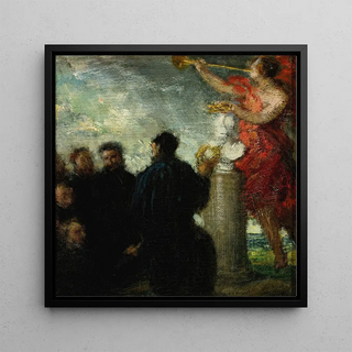 Kunstdruk | Eerbetoon aan Eugène Delacroix - Henri Fantin-Latour