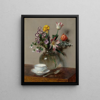 Henri FantinLatour - Nature morte la tasse de caf.webp