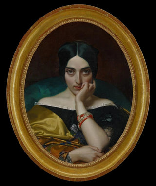 Henri Lehmann - Portrait of Clmentine Mrs Alphonse Karr.webp