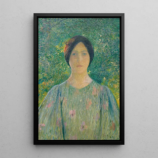 Henri Martin - Jeune femme la robe fleurie.webp