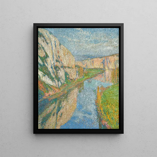 Henri Martin - Le lot aux pieds des falaises de SaintCirqLapopie.webp