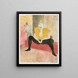 Henri de ToulouseLautrec - Elles The Seated Clown Mlle ChauKao.webp
