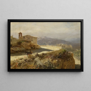 Henryk Siemiradzki - Italian landscape with a donkey.webp