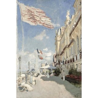 Hôtel des Roches Noires, Trouville de Claude Monet | Reproduction Tableau Décoration murale affiche copie