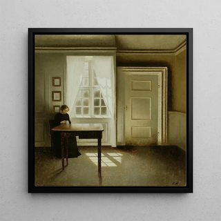 Vilhelm Hammershi - Interior With A Lady.webp