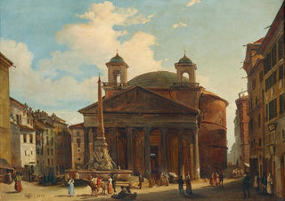 Ippolito Caffi - Rome The Pantheon.webp